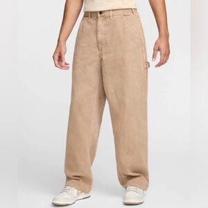 $130 Nike Life Mens Carpenter Pants Standard Fit Size 36 “Hemp” (FZ6569-200)
